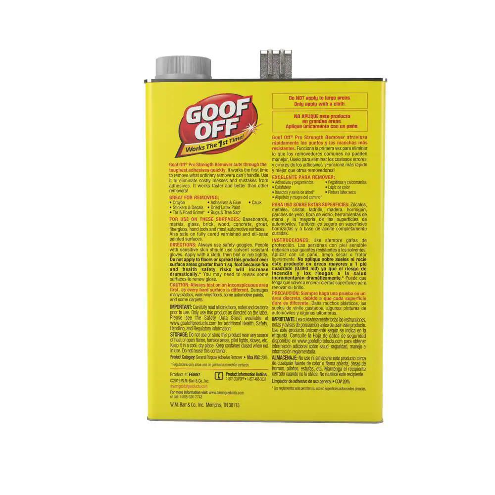 Goof Off 128 Fl. Oz. Professional Strength Latex Paint And Adhesive Remover