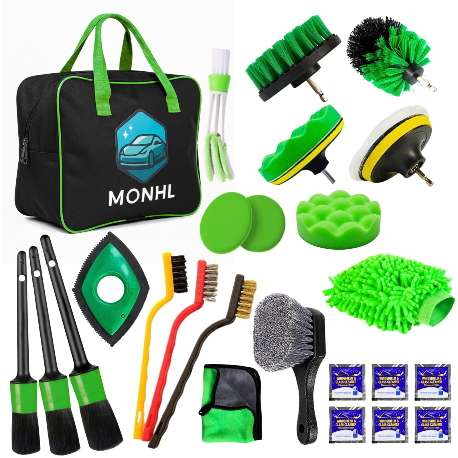 26 Pcs Car Detailing Kit – Complete Interior & Exterior Car Detailing Brus