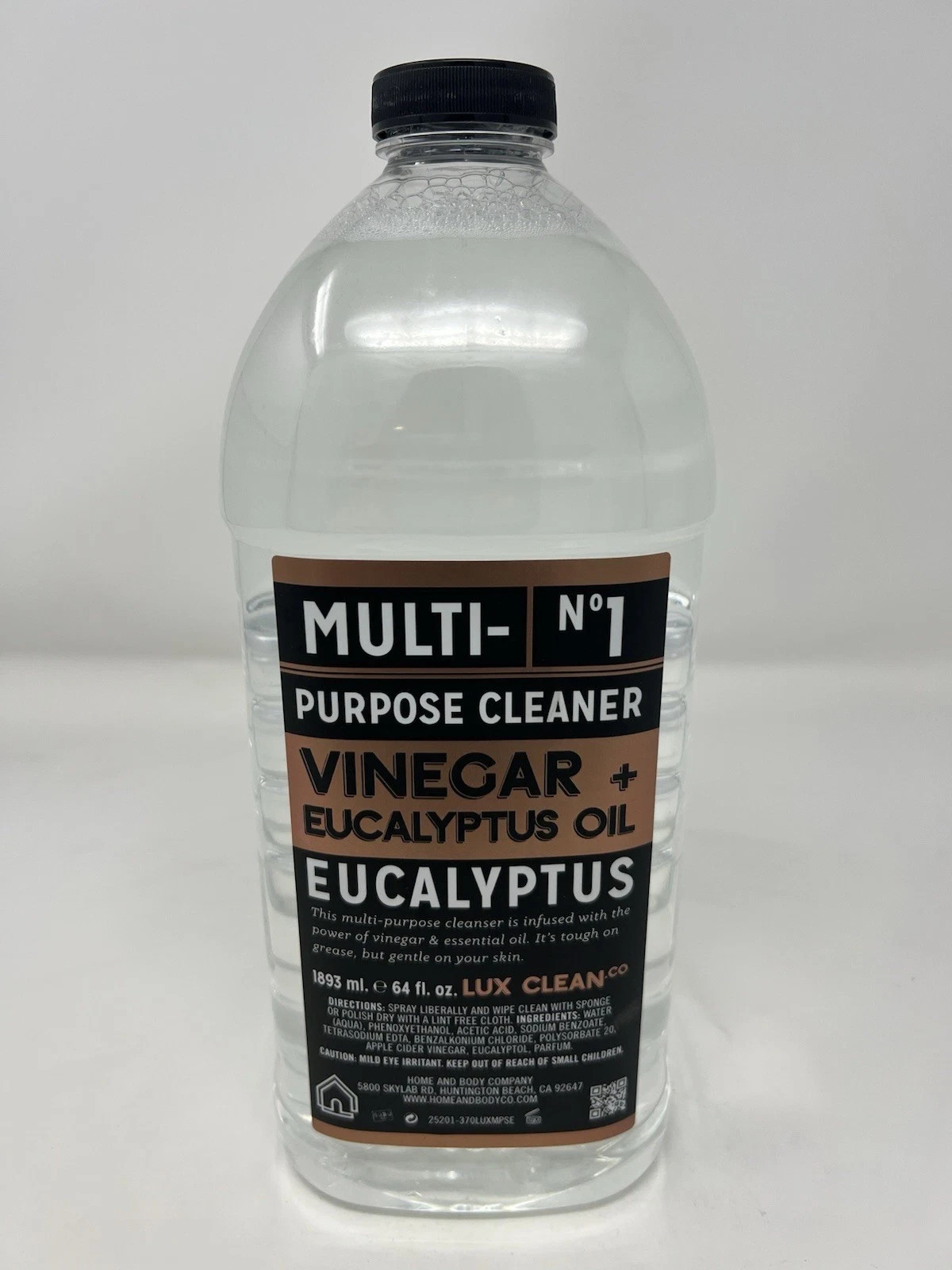 Home & Body Vinegar & Eucalyptus Oil No 1 Multi Purpose Cleaner REFILL 64 fl oz