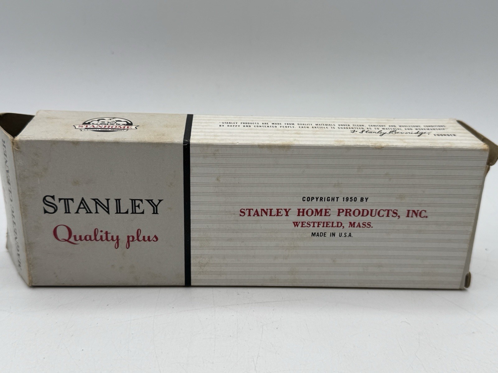 Vintage Stanley Quality Products RED Magnetic Cleaner with Box