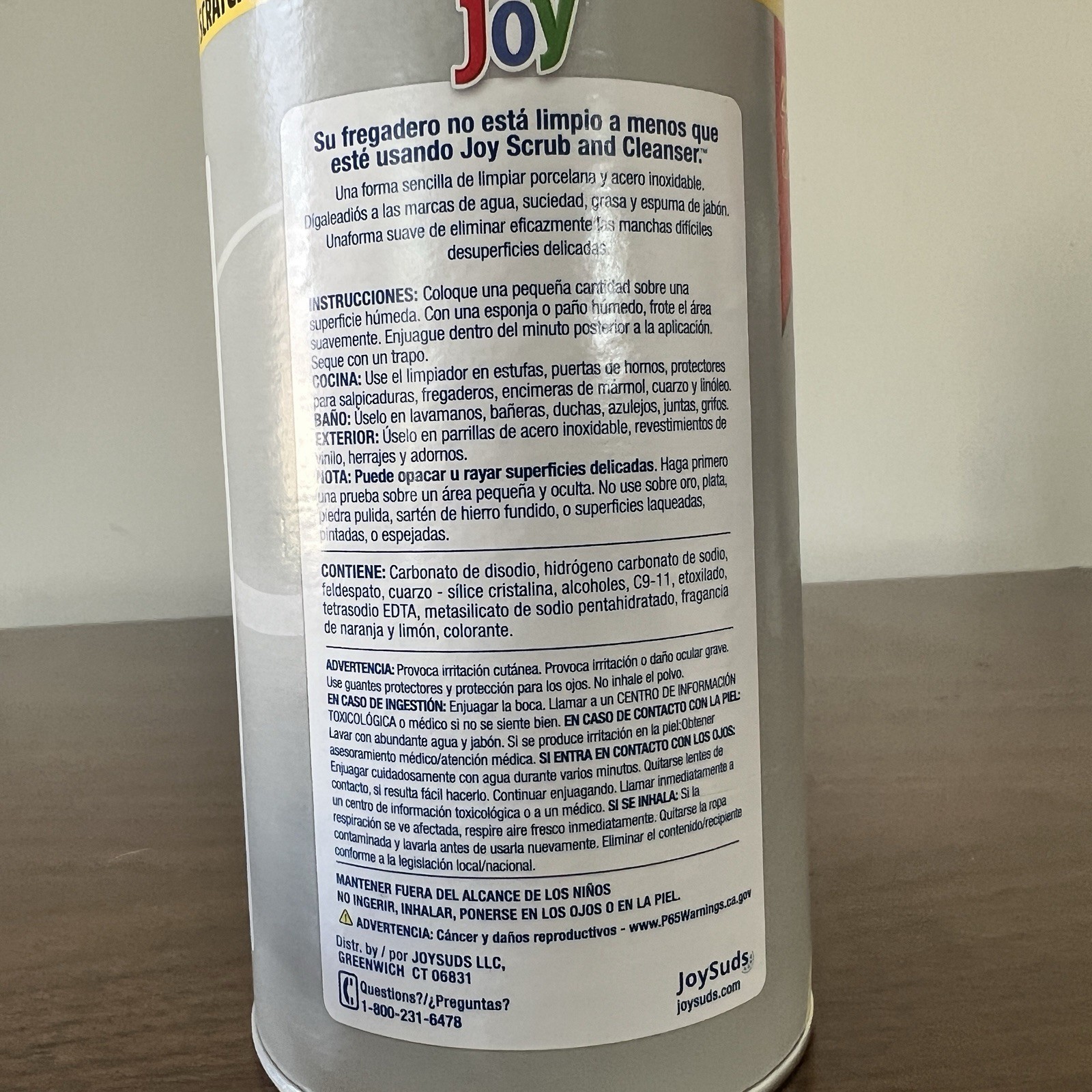 Joy Lemon Scent Cleanser 15 oz Powder Discontinued Product