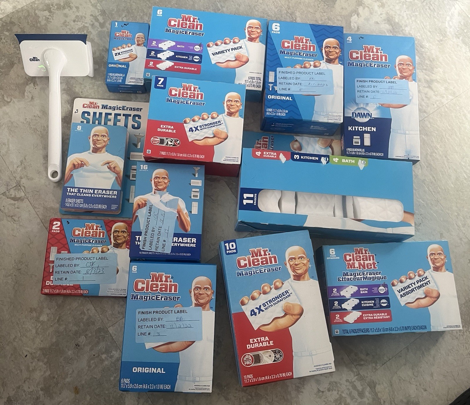 Mr. Clean Magic Erasers And Sheets Cleaning Supplies Lot