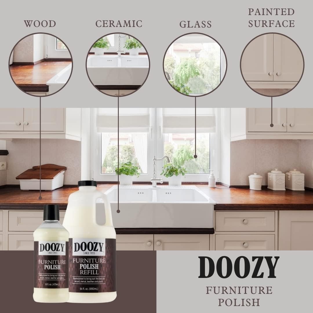64 oz Plant-Derived Furniture Polish – Safe for Kids & Pets, Streak-Free