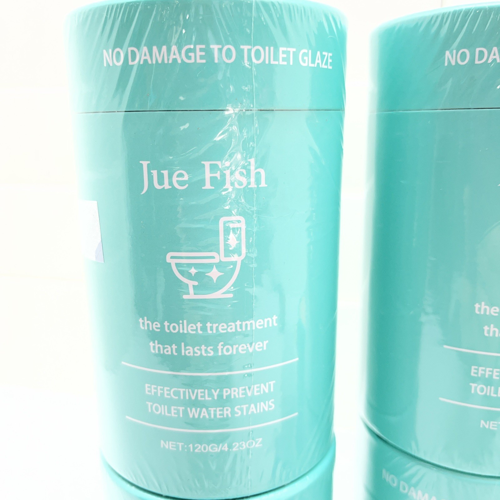 New Jue Fish Pro Toilet Bowl Cleaner 120g/4.23 oz Deep Clean Solution Lot of 5