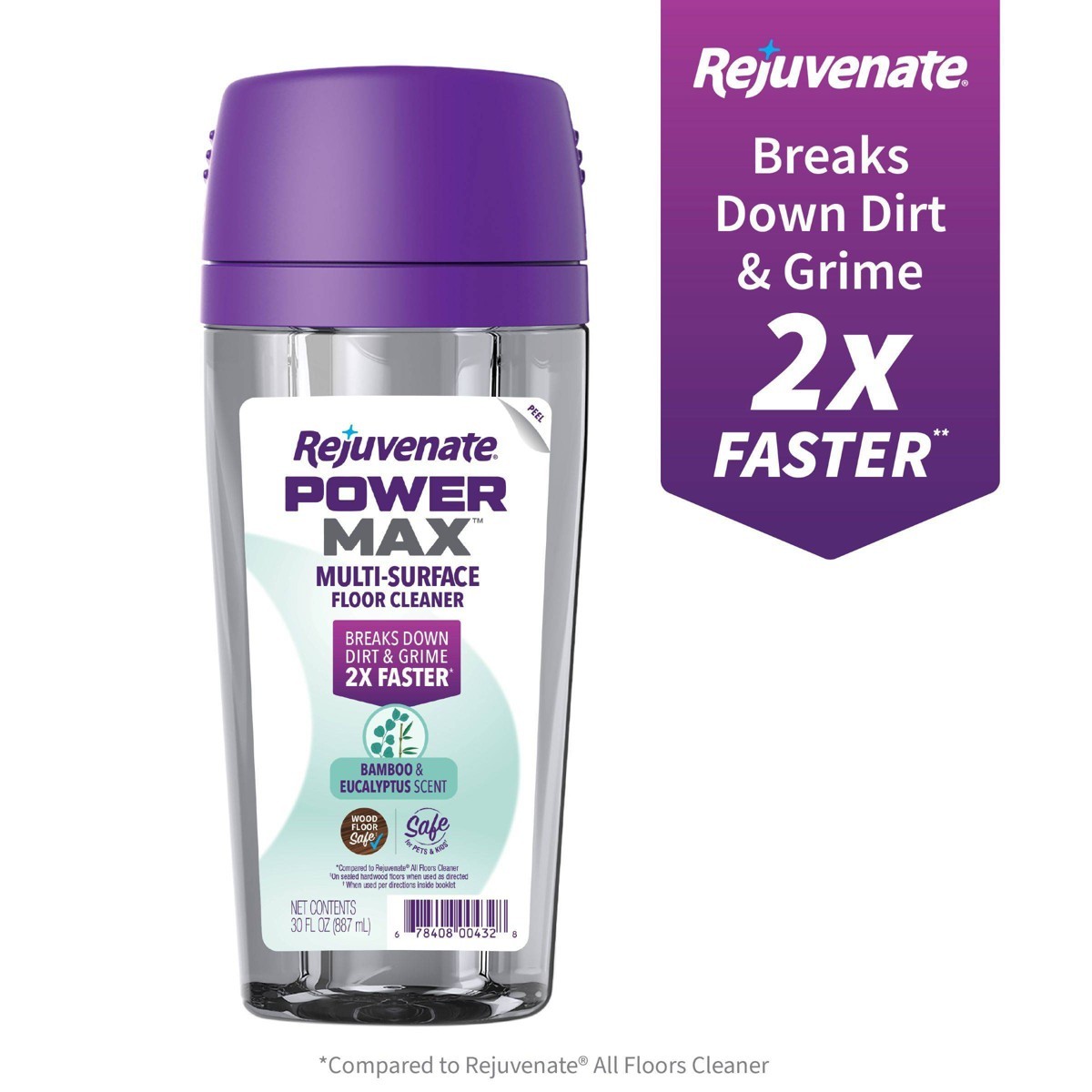 Bamboo & Eucalyptus PowerMax Multi-Surface Floor Cleaner Liquid – 30oz