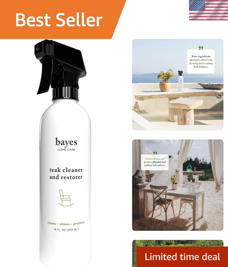 High Performance 16 oz Teak Cleaner – Revive & Protect Wood Furniture Elegantly