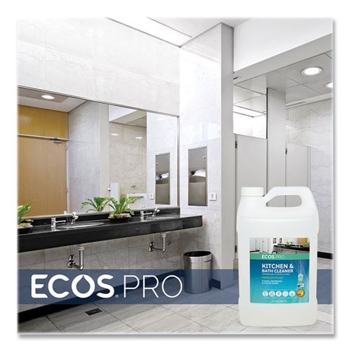 ECOS PRO Parsley Plus Kitchen and Bathroom Cleaner, Herbal Scent, 1 gal Bottle