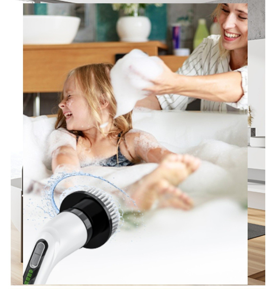 Highyes Electric Spin Scrubber 7-in-1 – Cordless, Waterproof, Rechargable NiB