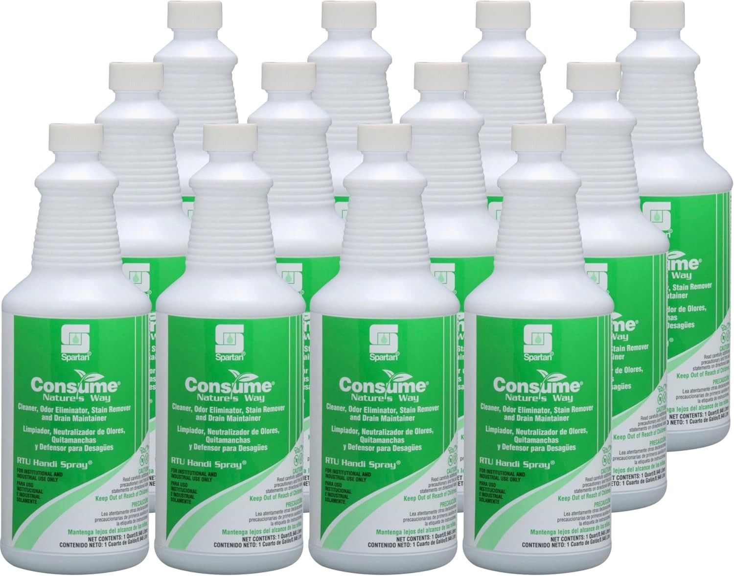 Spartan Consume Organic Digestor 1 qt 12 Ct Case Cleaner Odor Eliminator