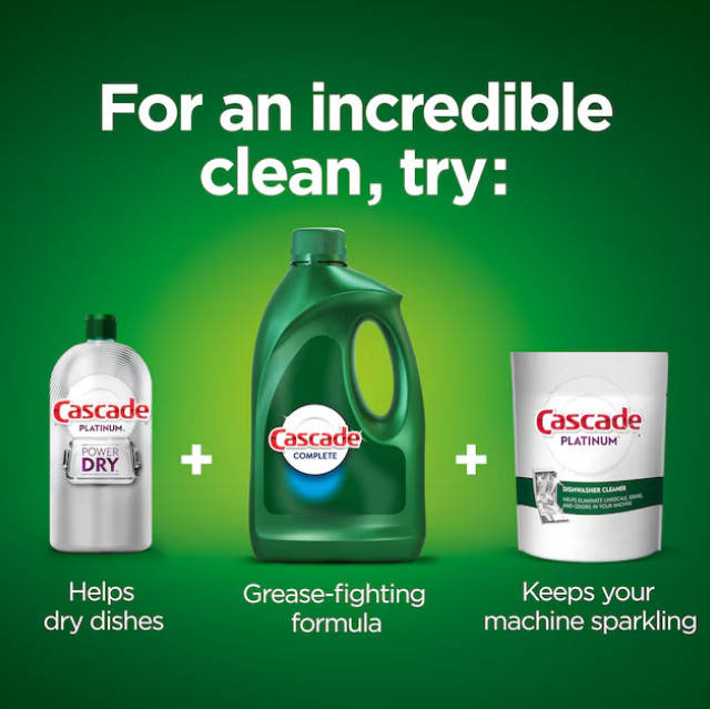 Cascade Complete Fresh Scent Dishwasher Detergent 75 -fl oz