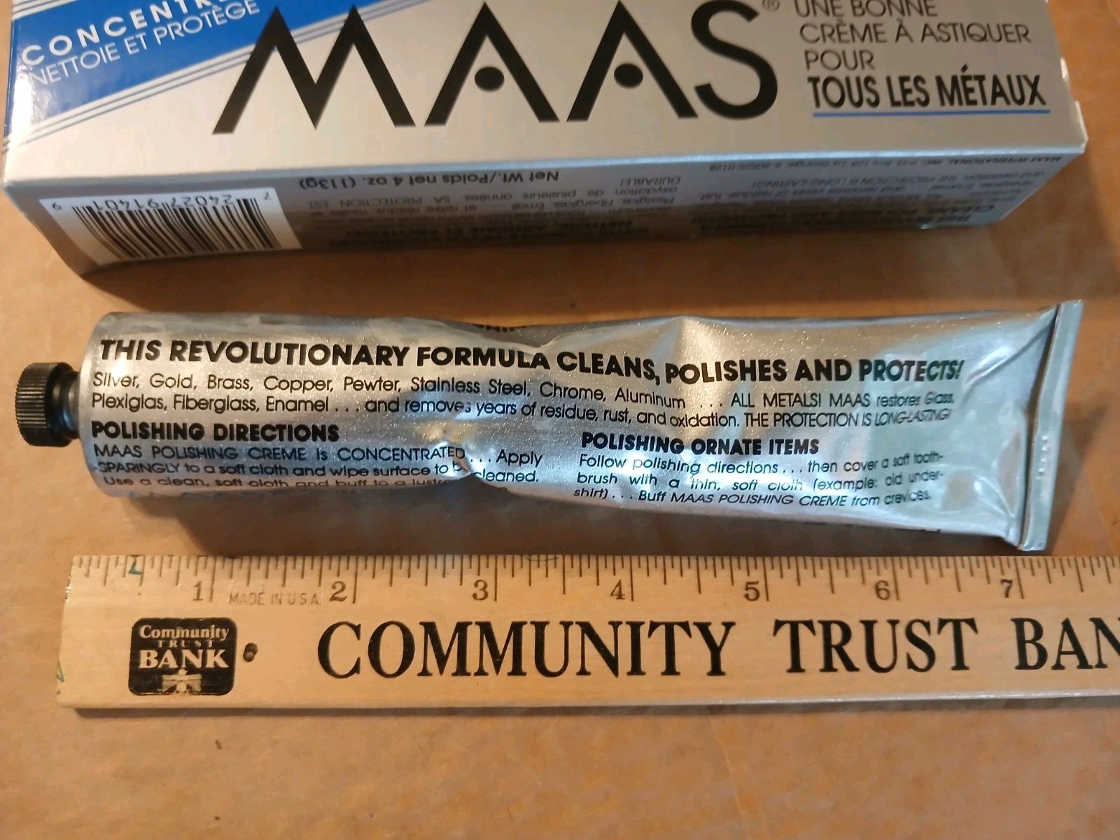 MAAS Fine Polishing Cream For All Metals – 4oz Tube 3.8 Oz Now