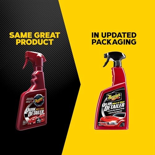 Meguiar’s Quik Detailer Mist & Wipe Car Detailing Spray 32 oz Paint Cleaner Shin