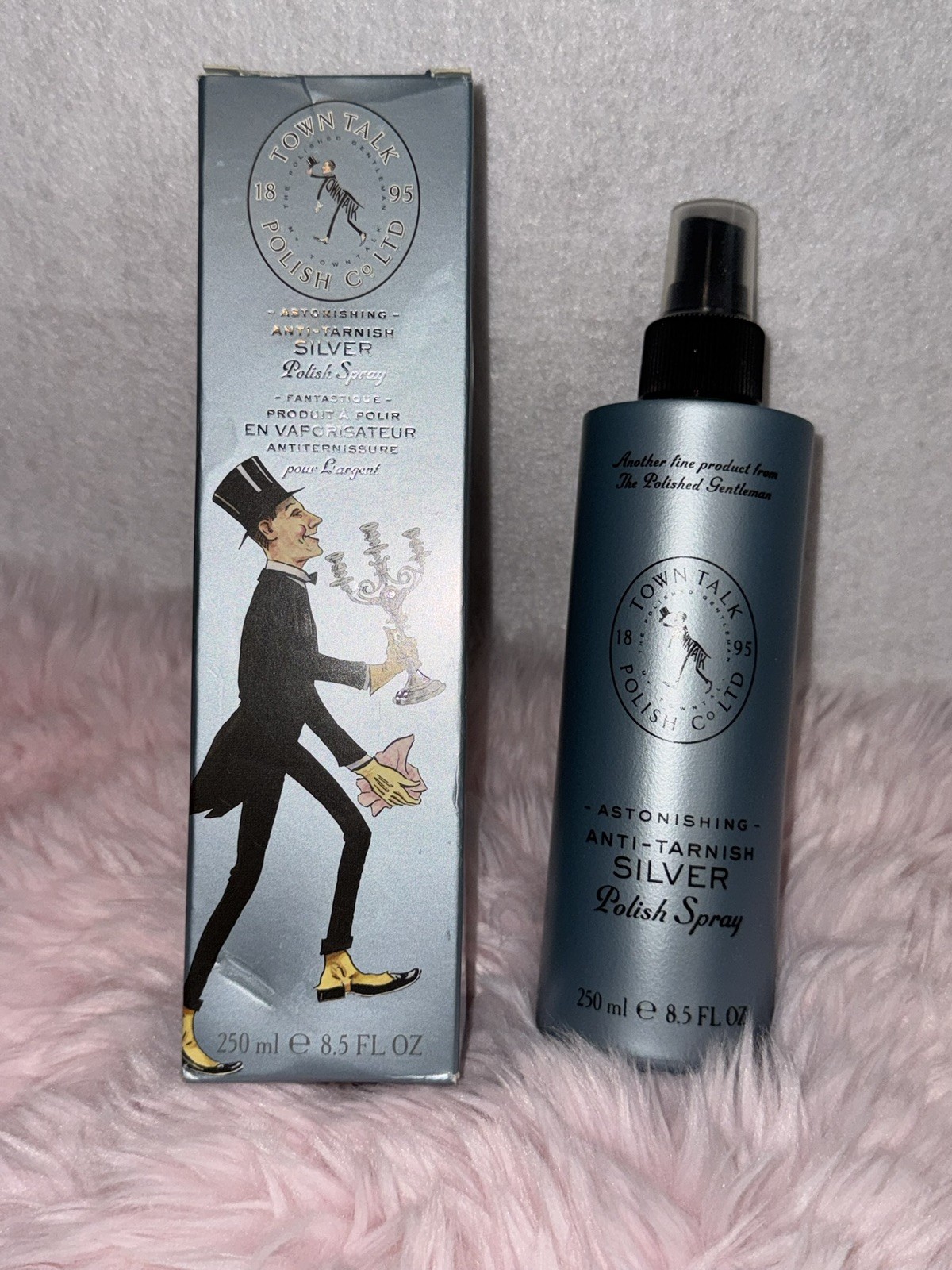 Town Talk Astonishing Anti-Tarnish Silver Polish / Cleaner Spray – 8.5oz