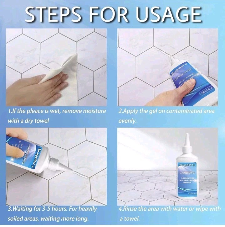 Sugelary Mold Stain Cleaner 5 Oz. Bottle Concentrated House/Home Solution*NEW*