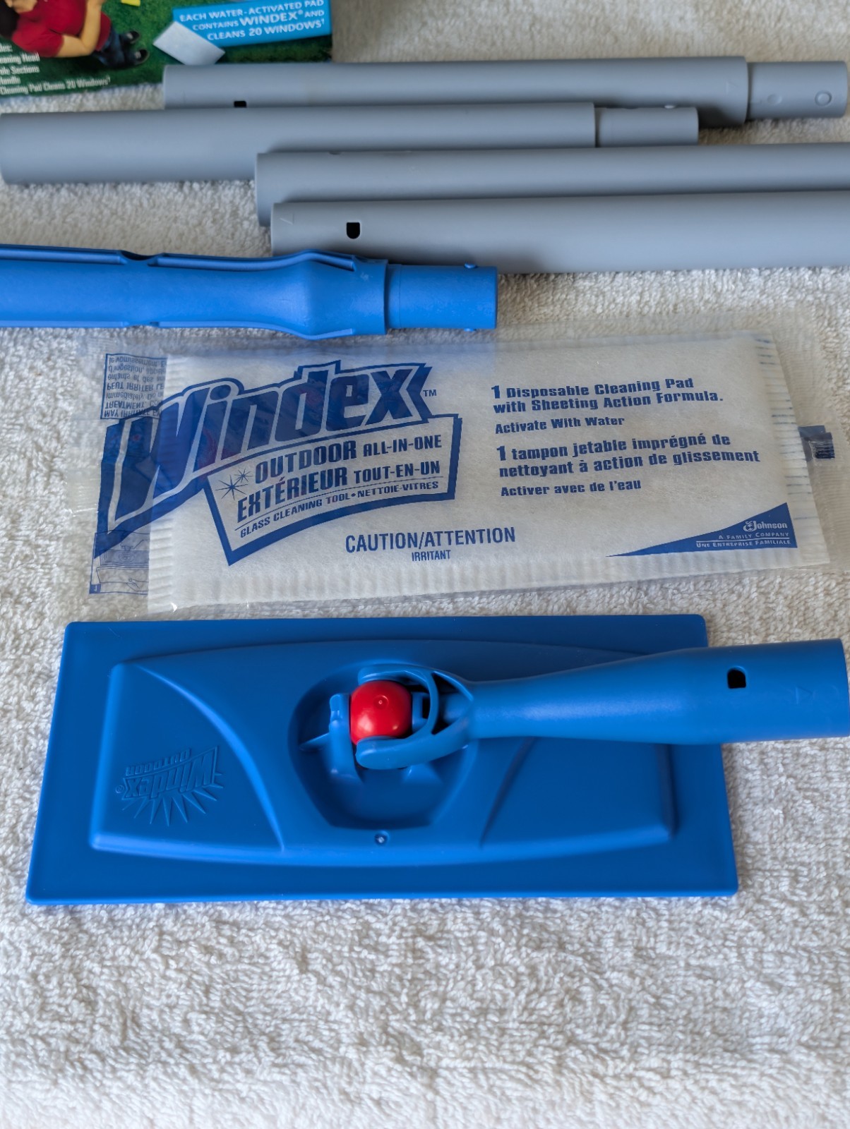 Windex Outdoor All-In-One Glass Cleaning Tool Starter Kit New Open Box