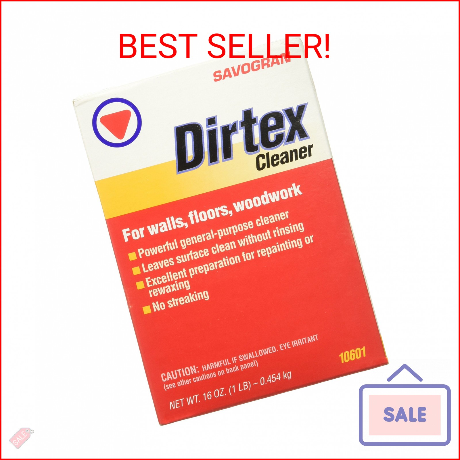 Savogran Dirtex All Purpose Cleaning Powder – 16oz No Rinse Powder Cleanser, Sta