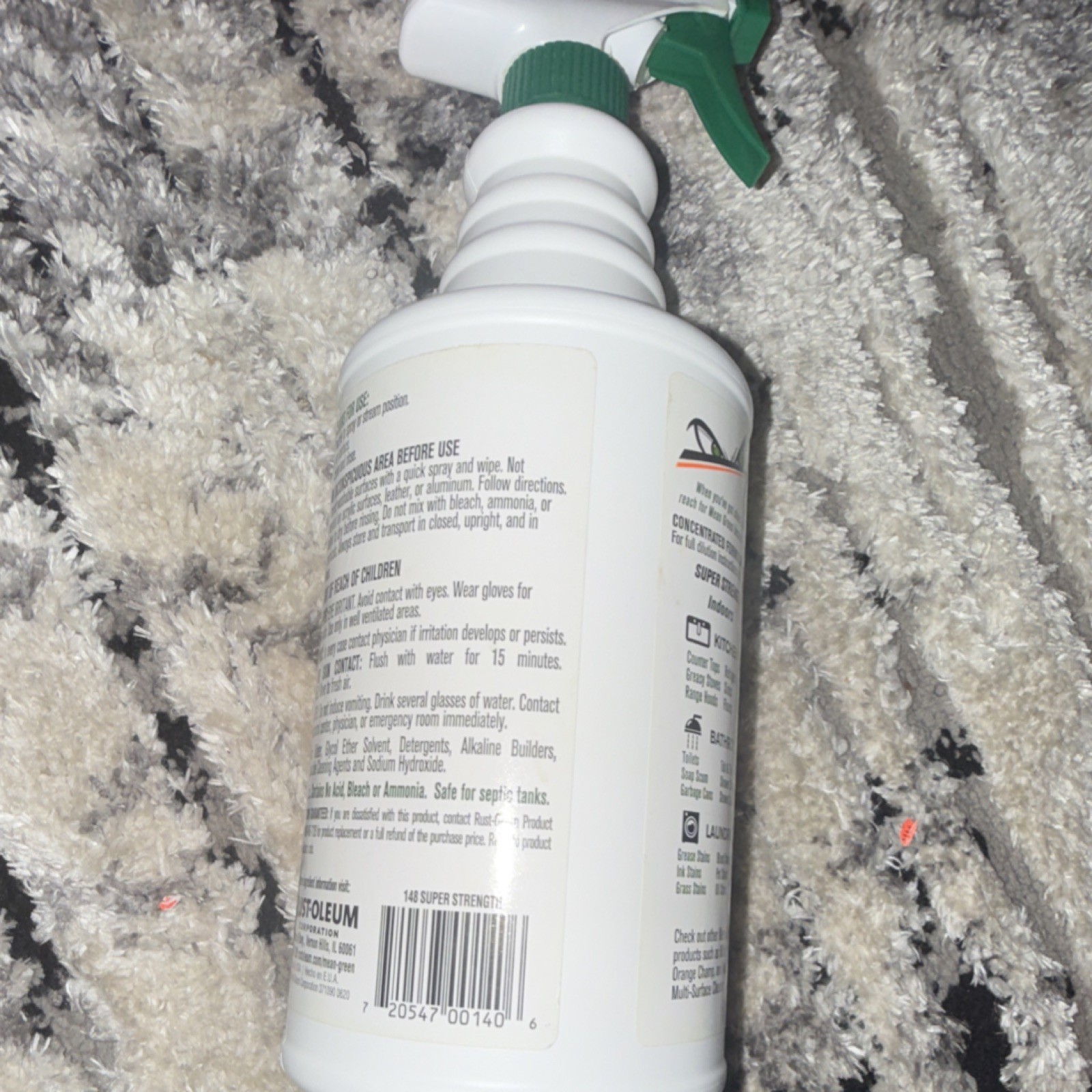 Mean Green Super Strength Cleaner & Degreaser Spray 40 fl oz Non-Toxic