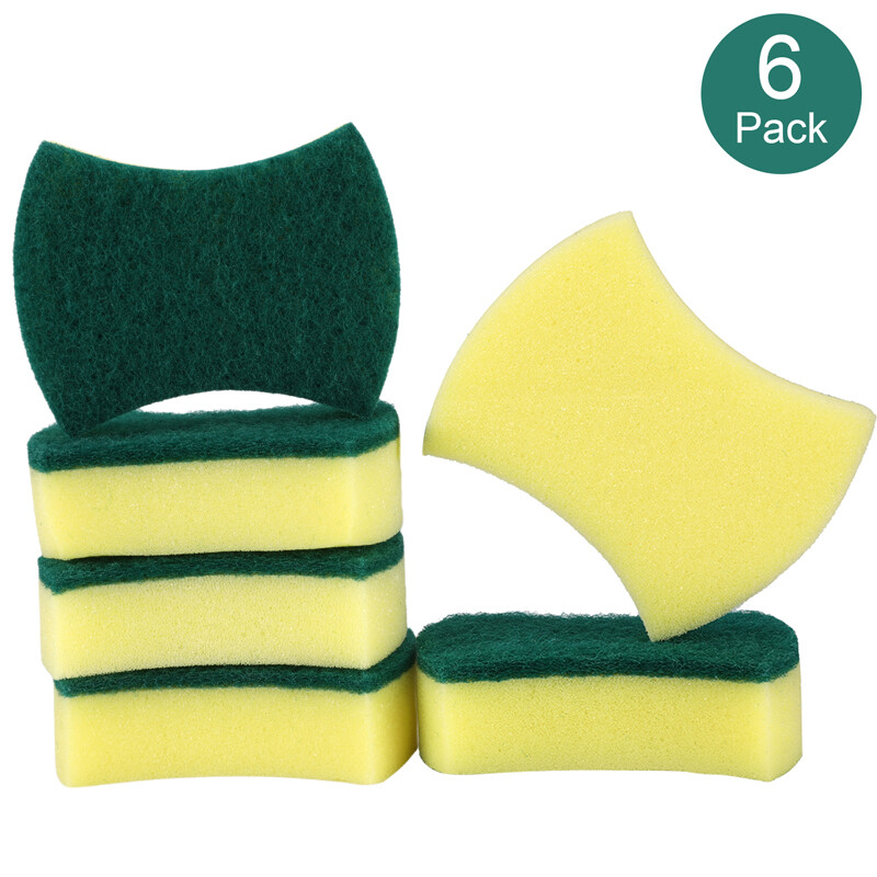 LOT 6~72Pcs Heavy Duty Scrub Sponges Washing Dishes Cleaning Kitchen Dish Sponge