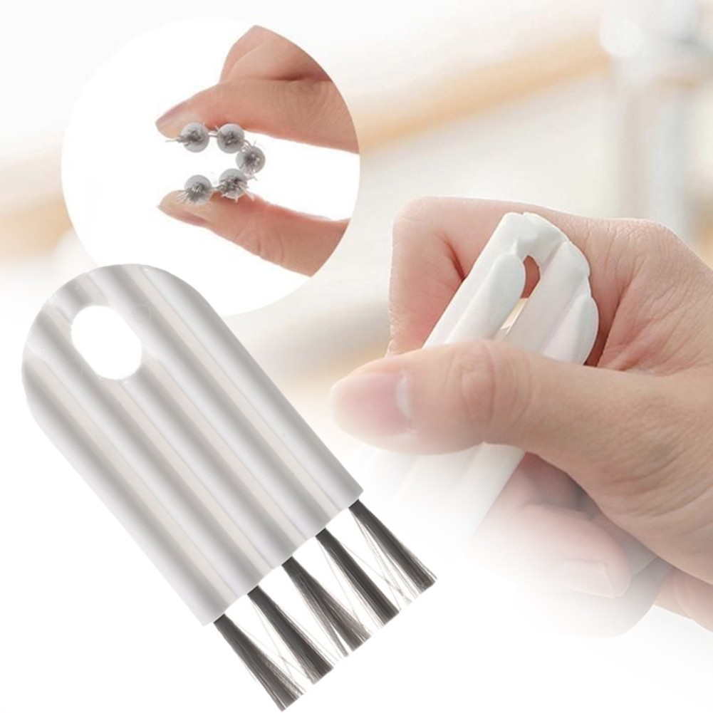 Cleaner Detail Brush White 10cm/4in 1x Polypropylene Plastic Brand New