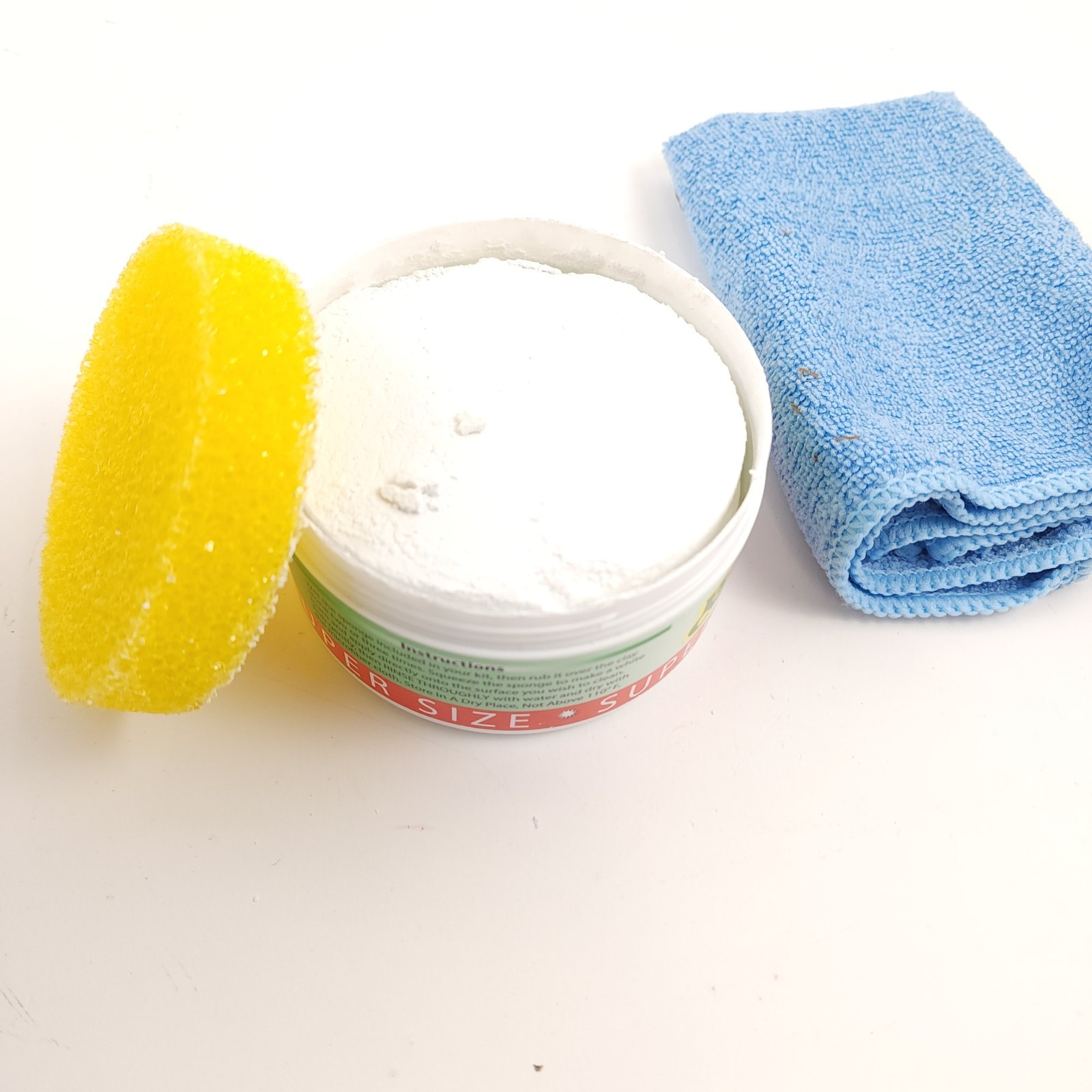 Bio Cleaner 17.5oz Cleaning Clay w/ Towel and Sponges Citrus
