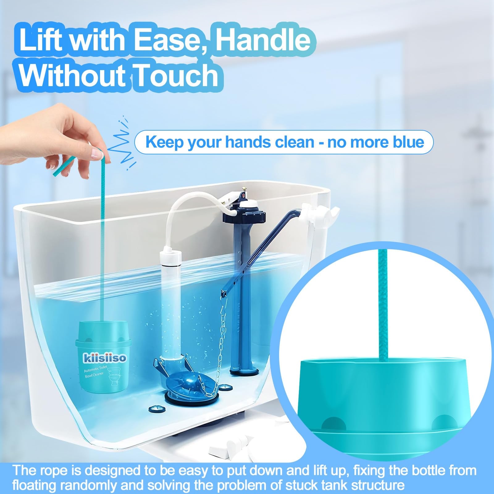 Toilet Bowl Cleaners-6 Pack, Automatic Toilet Tank Cleaner Tablets in Bottles…