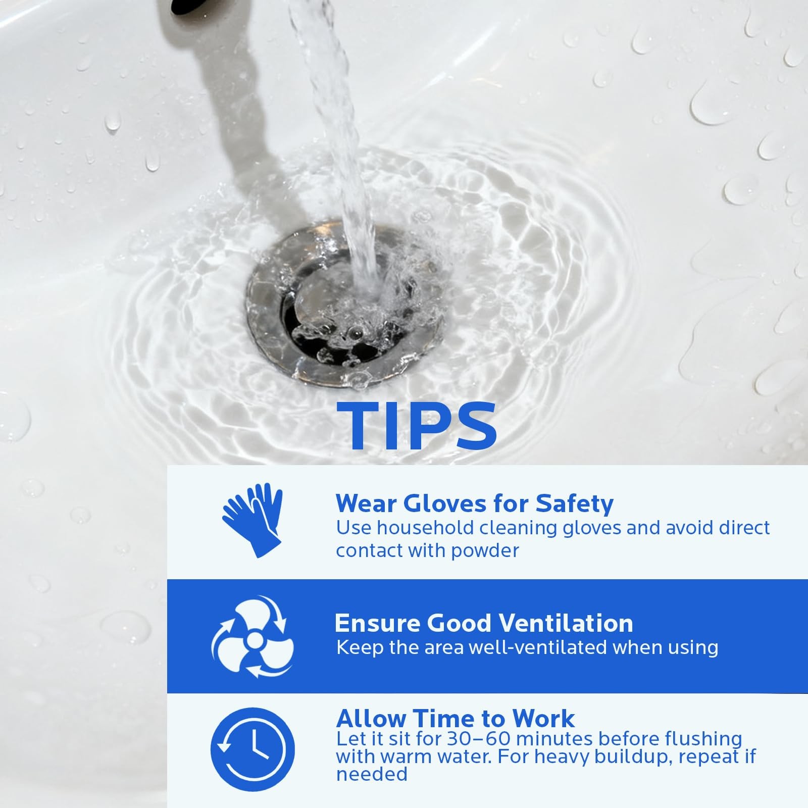 Sink Drain Cleaner Powder: Drain Clog Remover for Kitchen Bathroom Tubs and S…