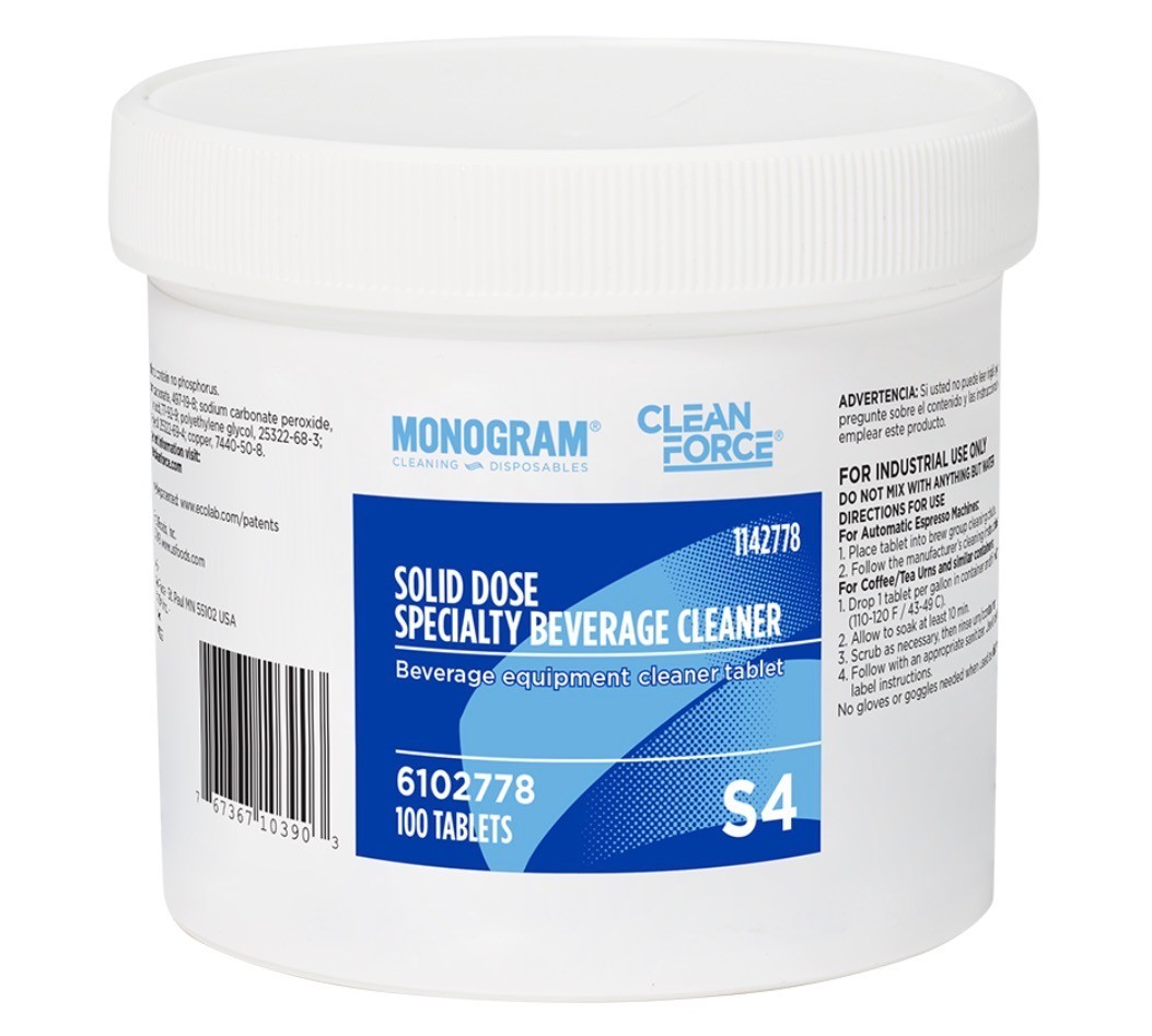 Monogram Clean Force Solid Dose Specialty Beverage Cleaner – 100 Tablets 6102778