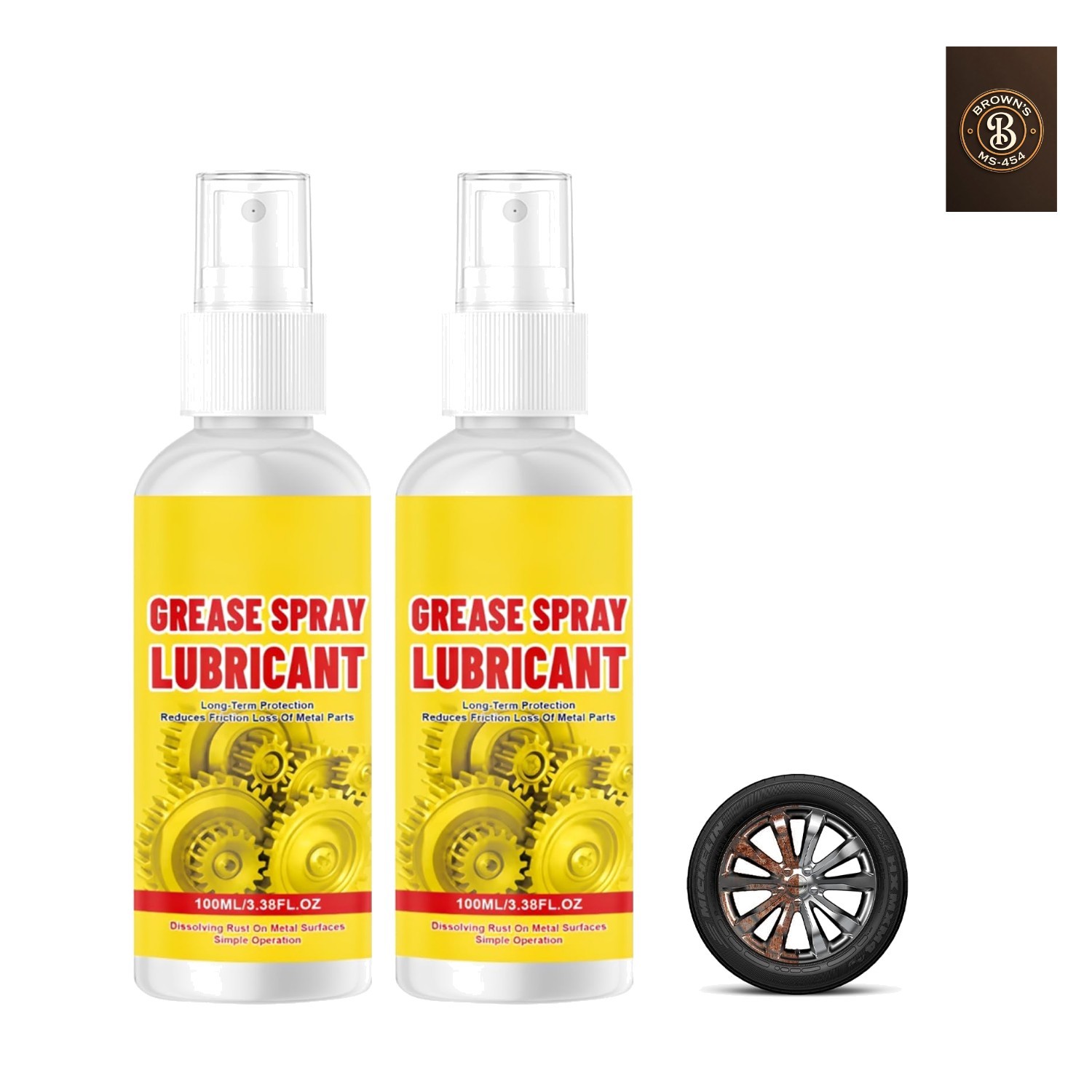 2Pcs Anti-Rust Lubricant Spray & Rust Remover, Rust Remover Spray for Metal, …