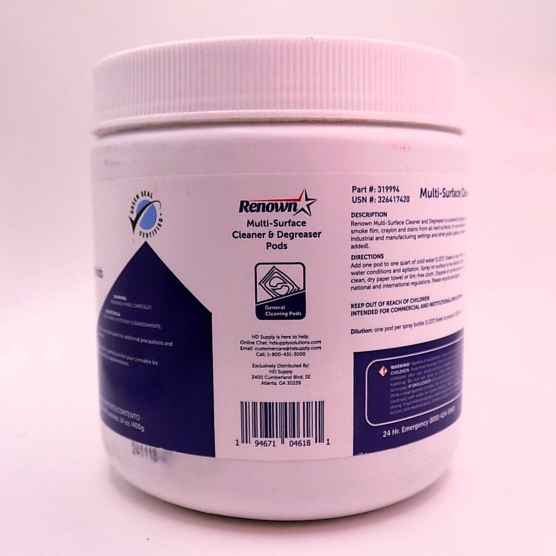 Multi-Surface Cleaner & Degreaser Pods 25ct – Removes Grease, Grime, Ink, Crayon