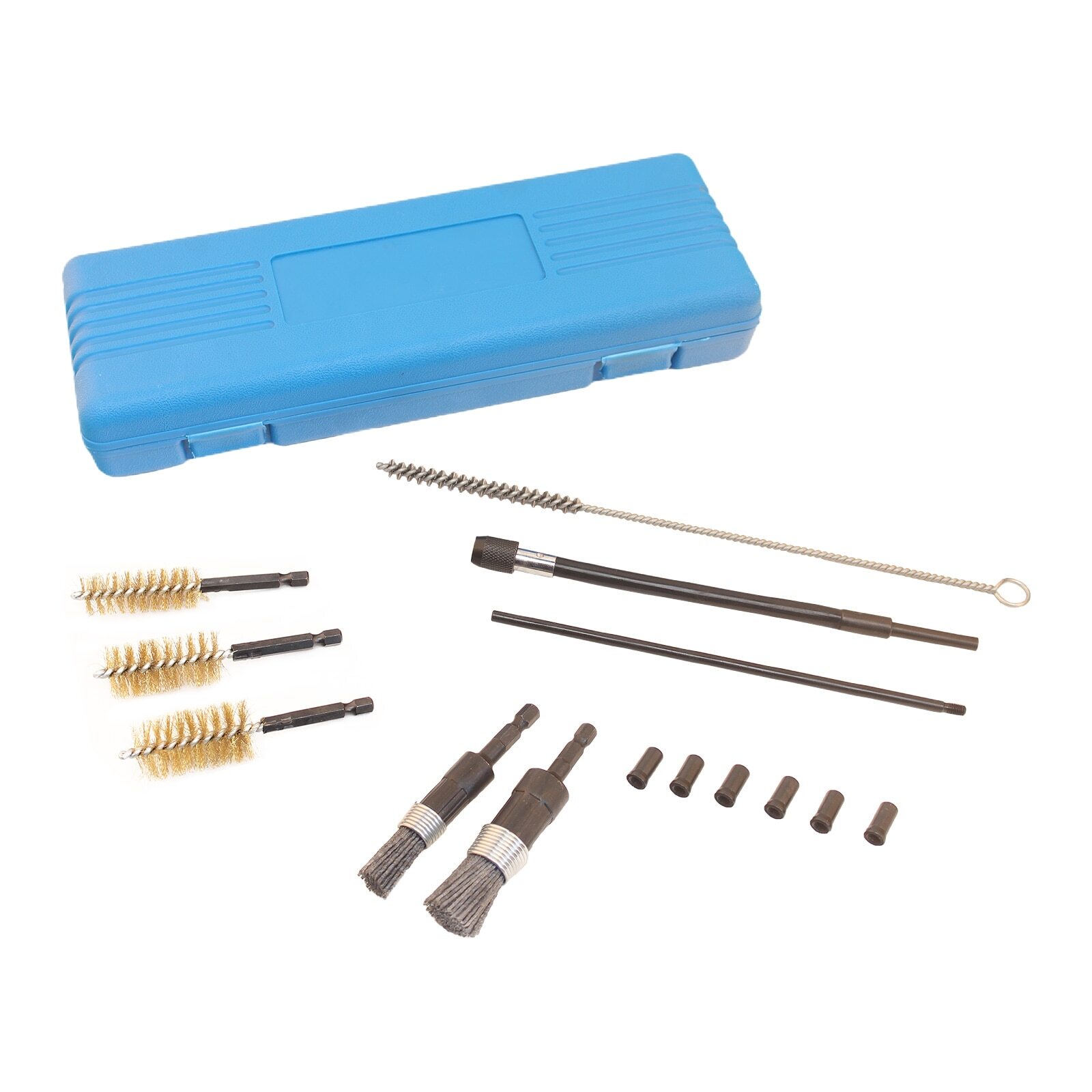14pcs Diesel Fuel Injector Seat Cleaner Set Washing Cleaner Bristle Kit New