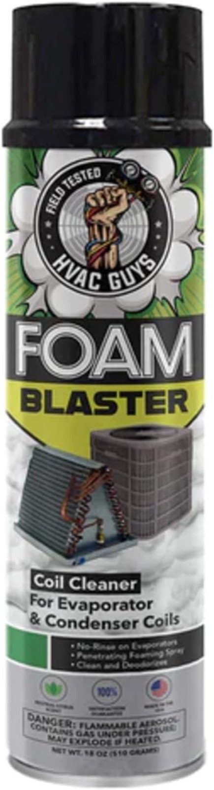 Foam Blaster AC Coil Cleaner for AC Unit | No Rinse Formula for Evaporators &…