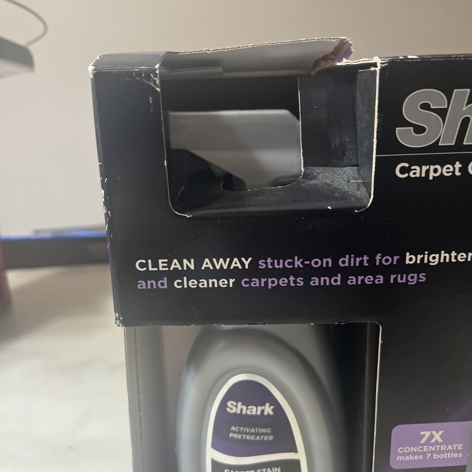 Shark Sonic Carpet Clean/ Odor Remover Plus Conce. Pretreater Carpet Stain.