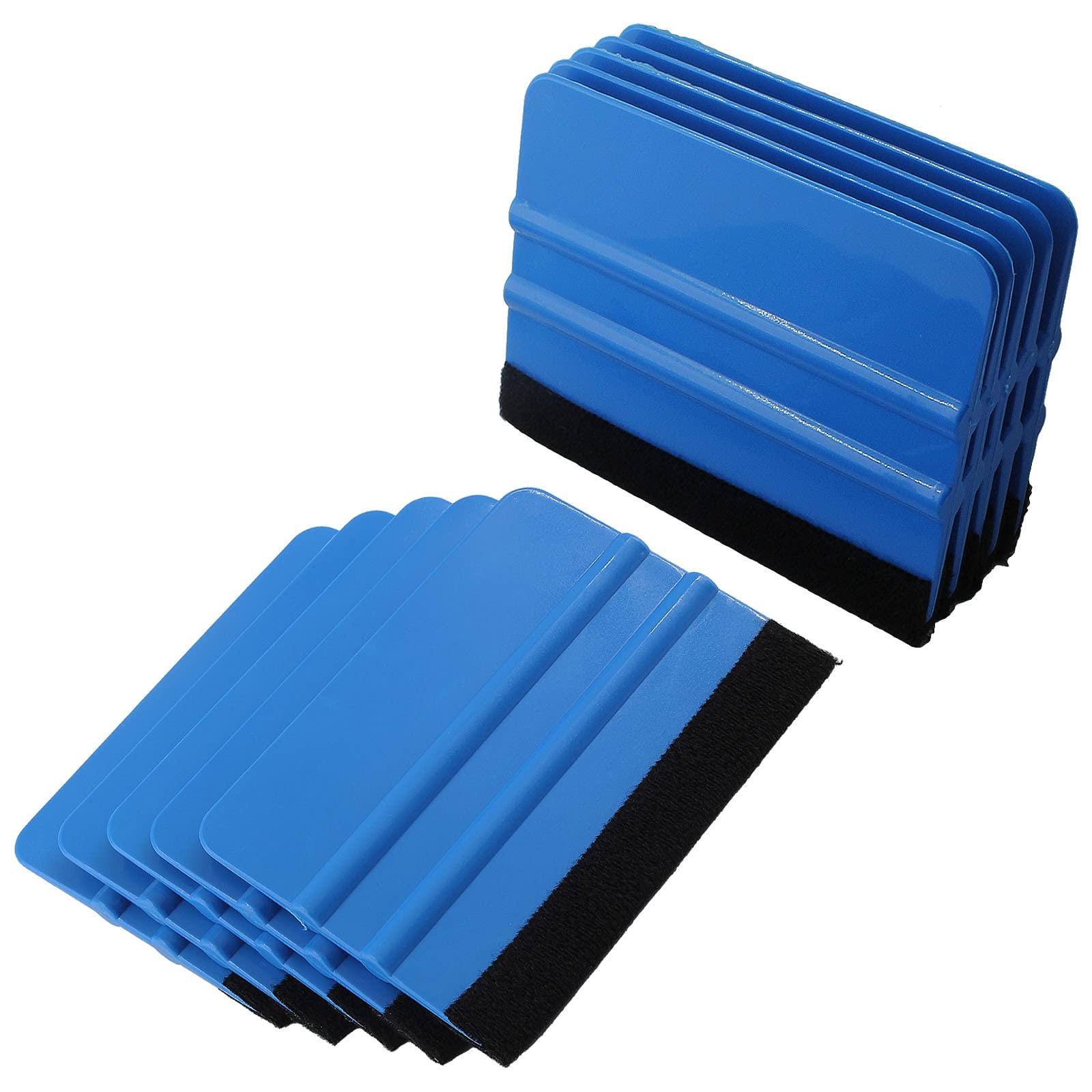Zorfeter 10 Pcs 4 Inch Felt Edge Squeegee, Car Vinyl Scraper Decal Applicator…