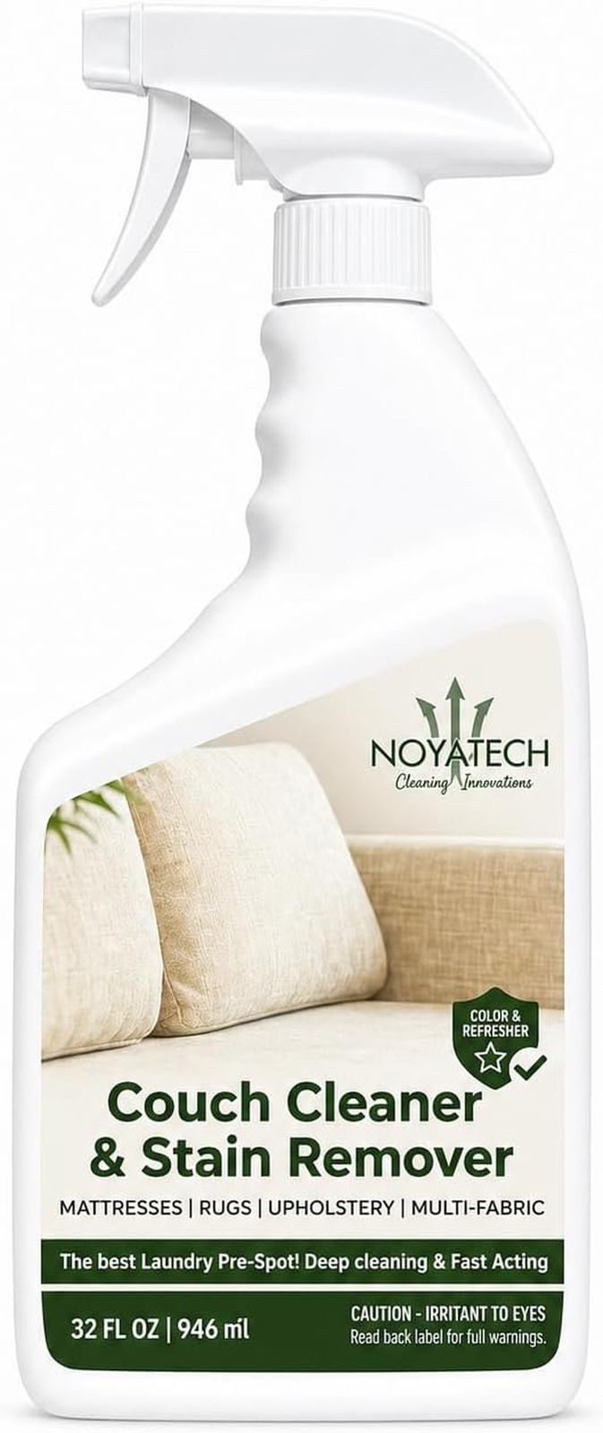 Couch Cleaner and Stain Remover Spray – Professional Strength Non-Toxic Multi-Su