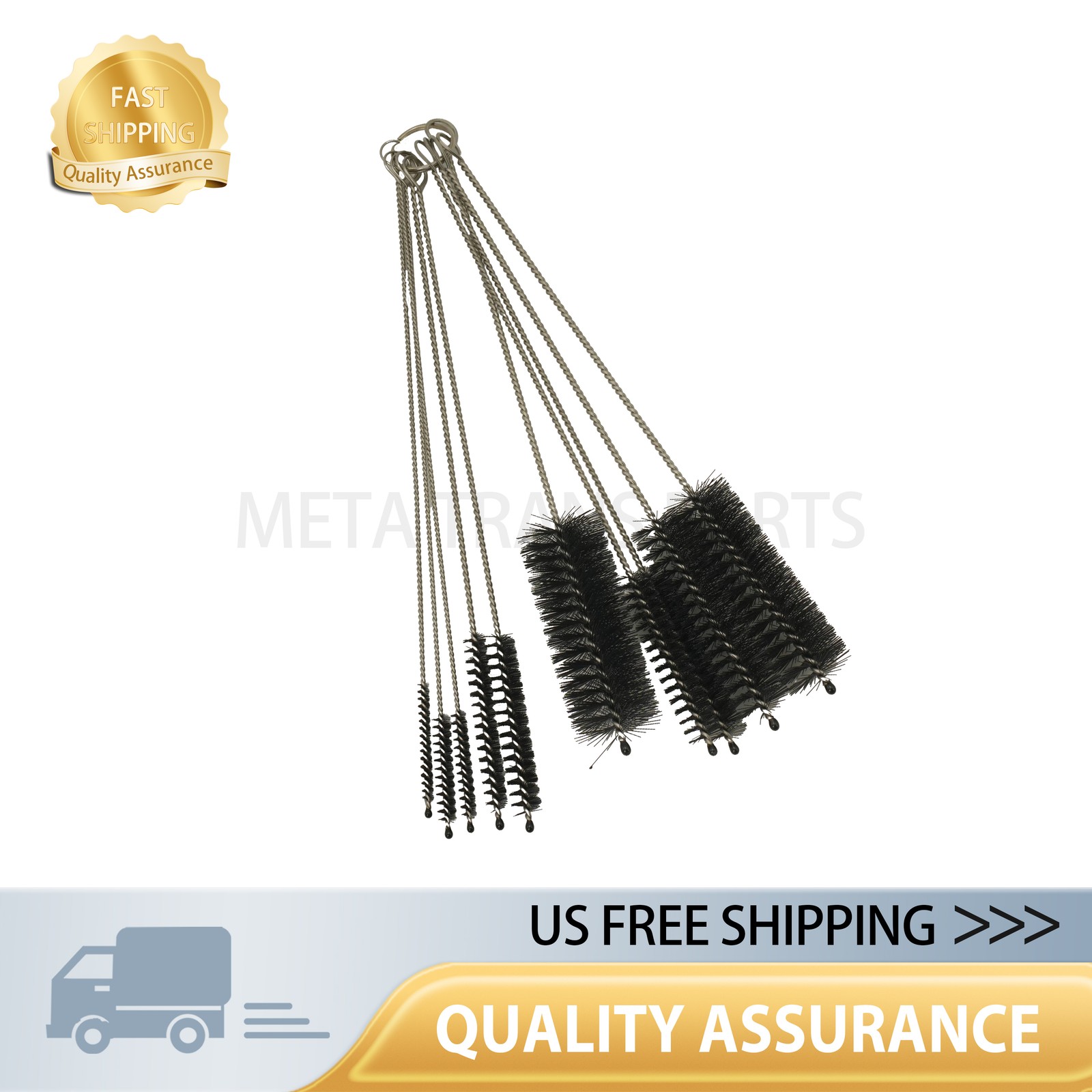 10PCS Set Nylon SmallLong Cleaning Straw Brush Cleaner Bottle Tube Pipe US