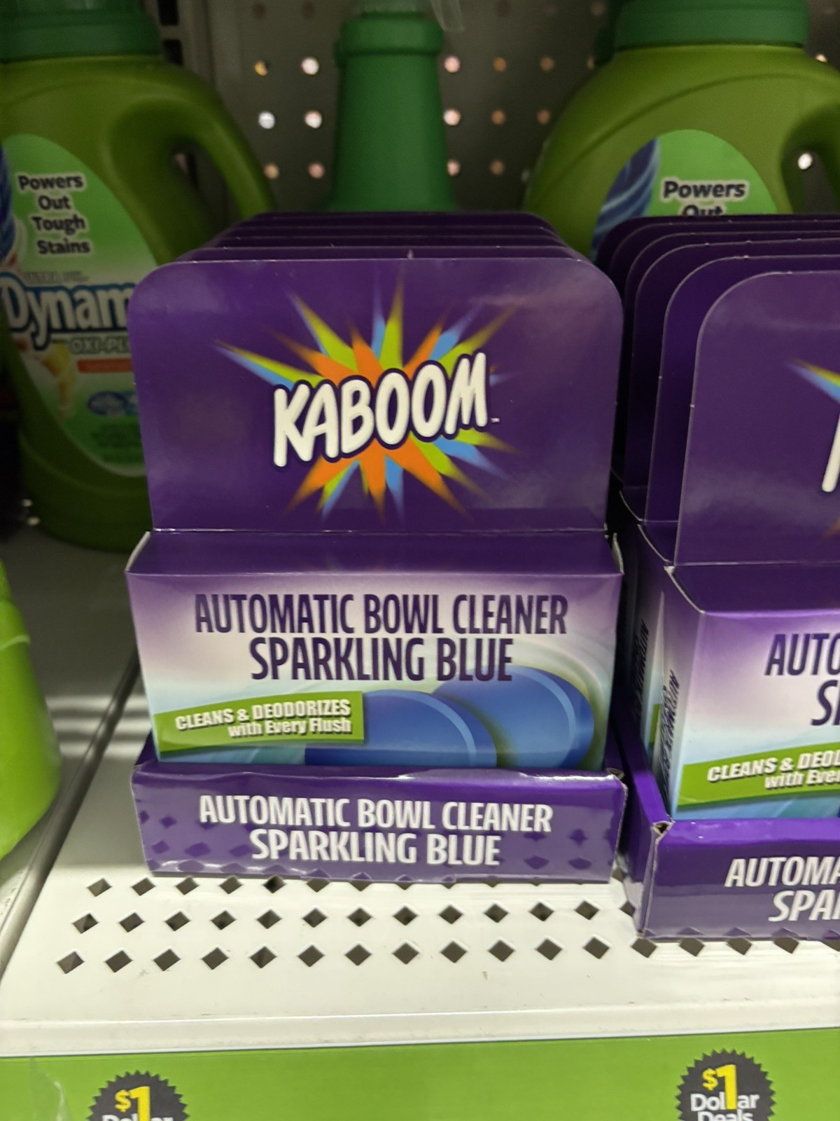 2 Count KABOOM Automatic Toilet Bowl Cleaner & Deodorizes Blue 2 Tabs per box