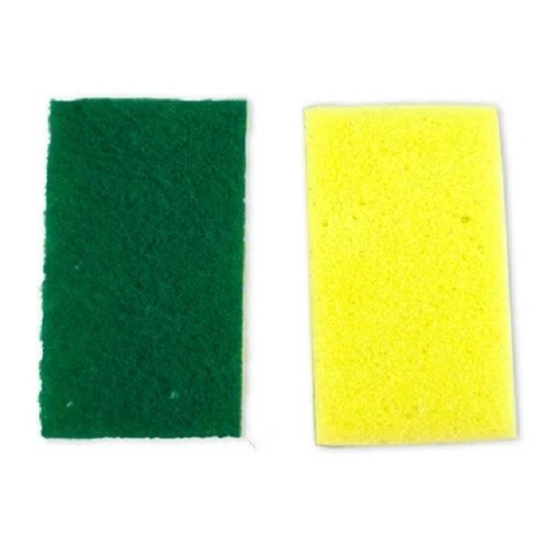 2 PACKS of 6pc Sponge Scouring Scrubbing Pads Handy Helper (12 Pads Total)