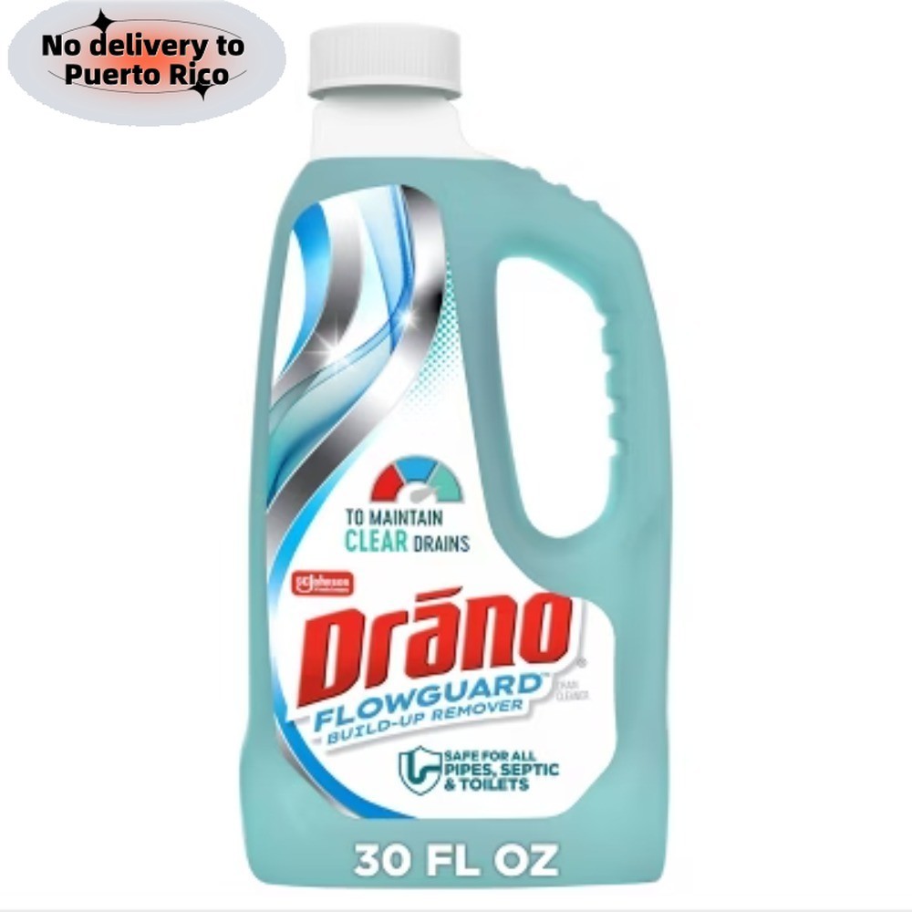 NEW-Drano FlowGuard Enzymatic Build-Up Remover and Drain Cleaner – 30oz​