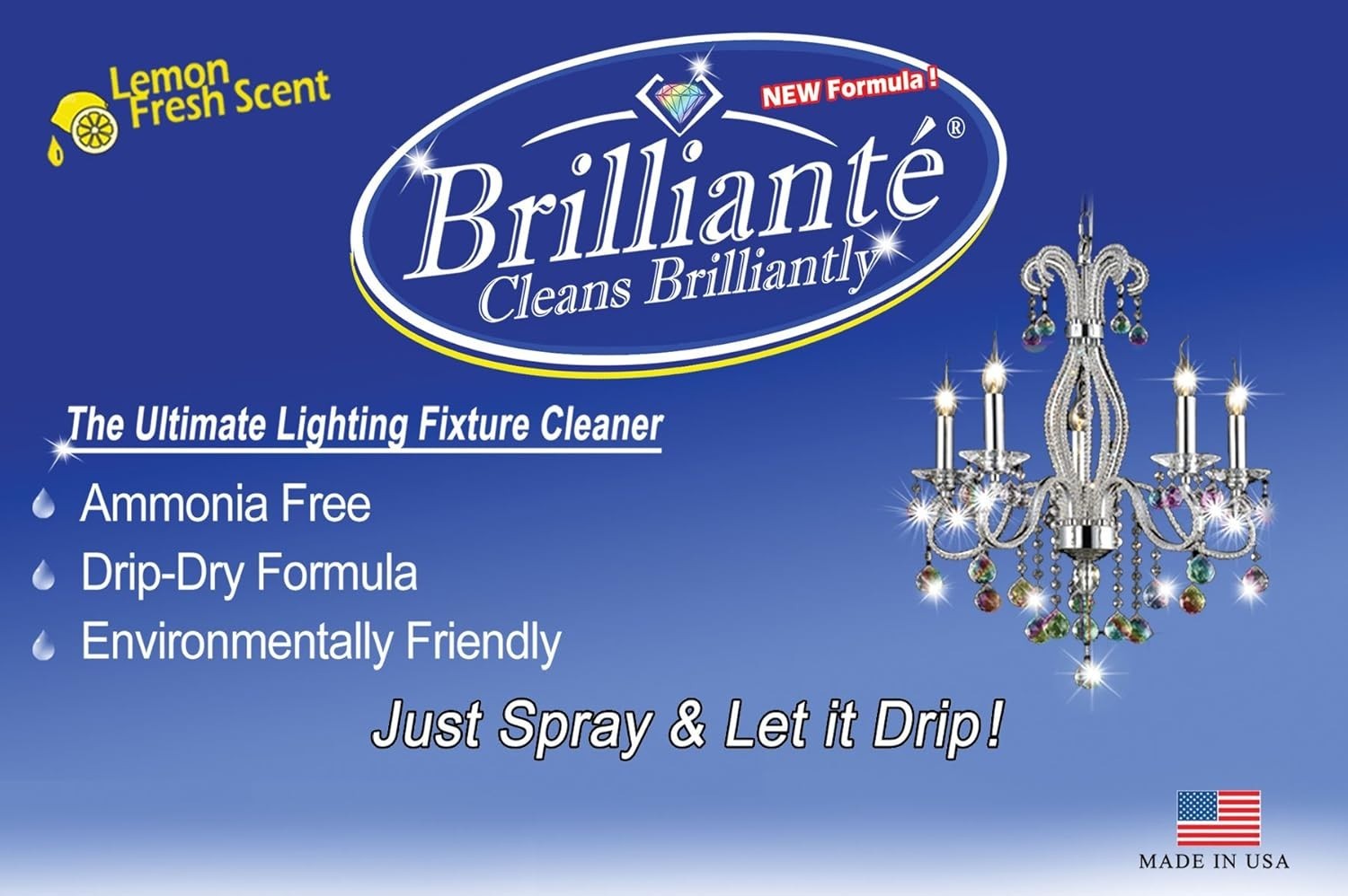 Brilliante Crystal Chandelier Cleaner Spray 32oz