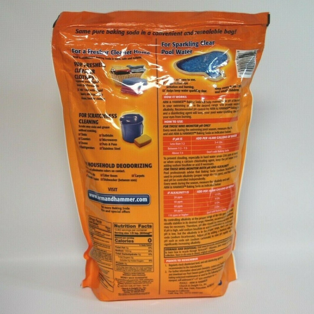 13.5 lb Bag Arm & Hammer Pure Baking Soda (Food Grade) – Hundreds of Uses