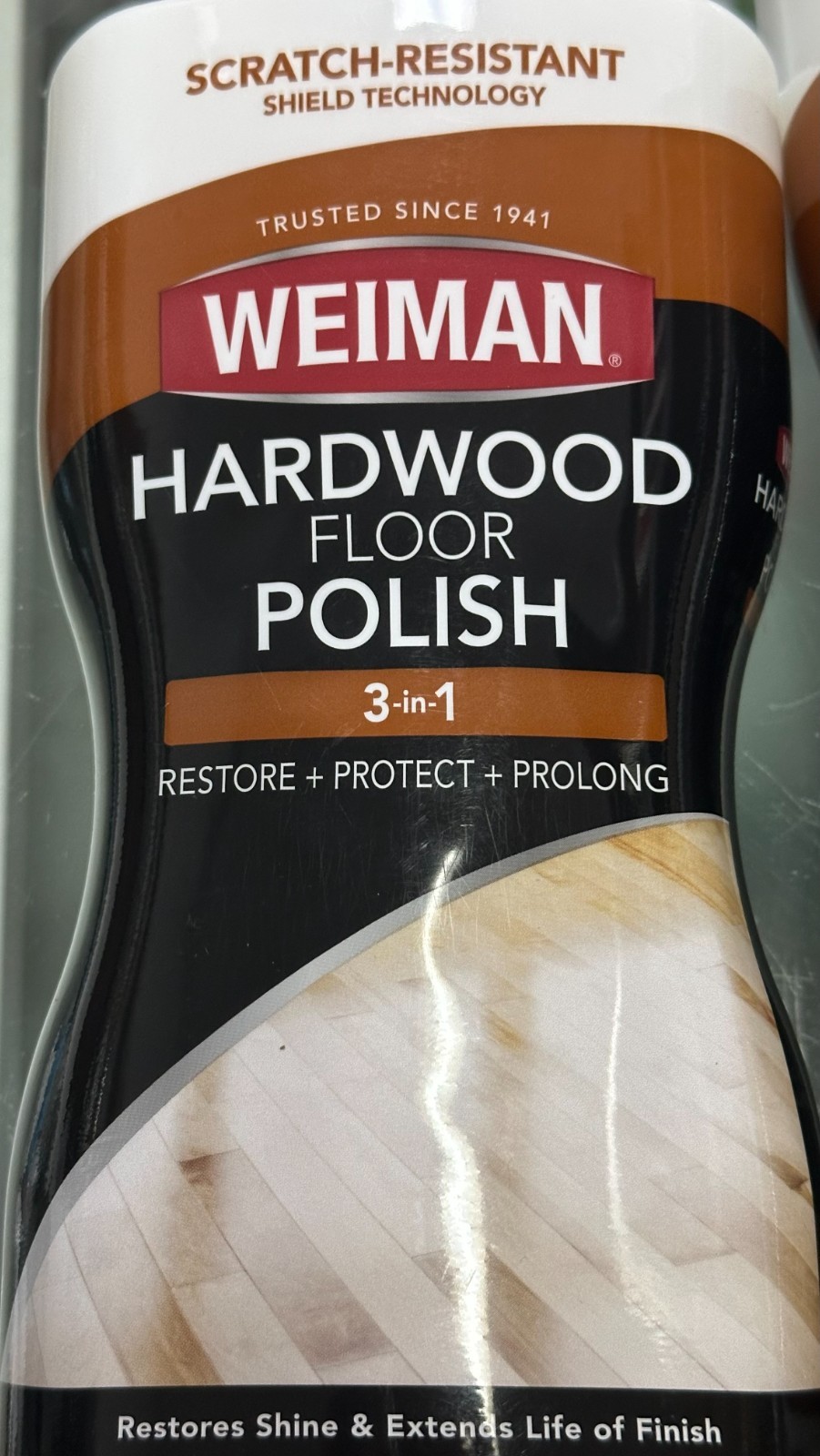 (2-Pk) Weiman HARDWOOD Floor NATURAL POLISH & Shine RESTORER Protective Finish