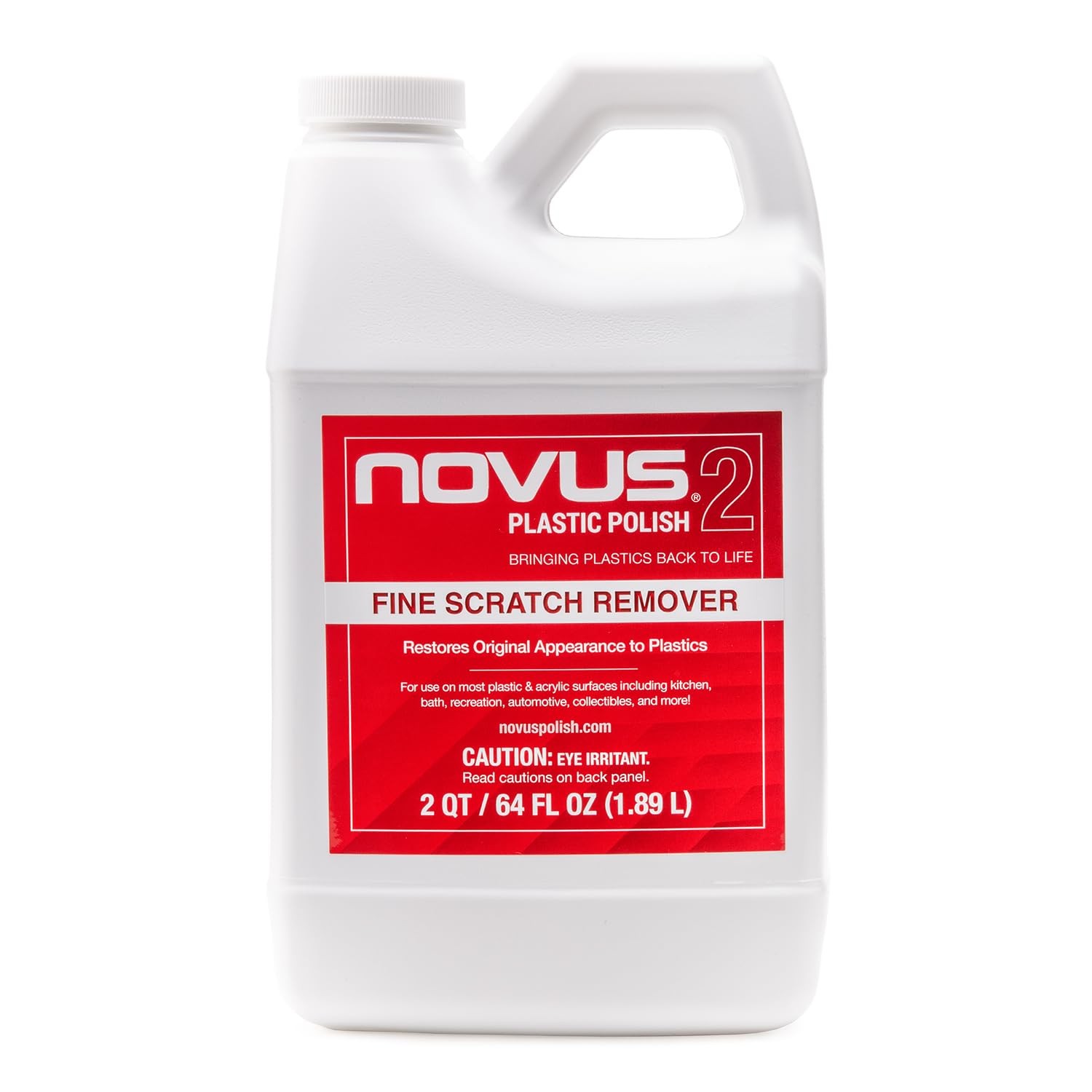 NOVUS 2 Fine Scratch Remover 64oz Plastic Polish for Autos Boats and More