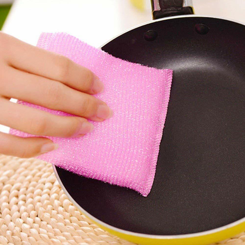 Sponge Scratch Proof Scourer Kitchen Scrubber for Dish Utensils Tiles Cleaning10