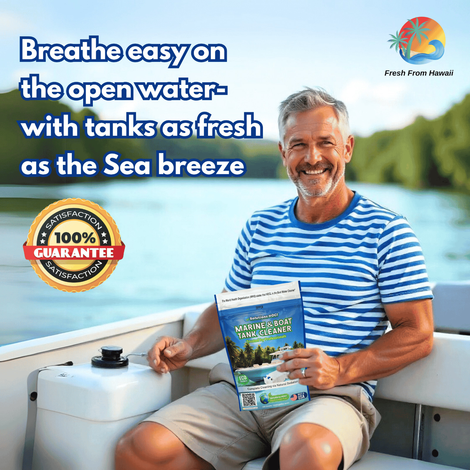 Marine & Boat Water Tank Cleaner 300g – Eco-Friendly, Bleach-Free Descaler