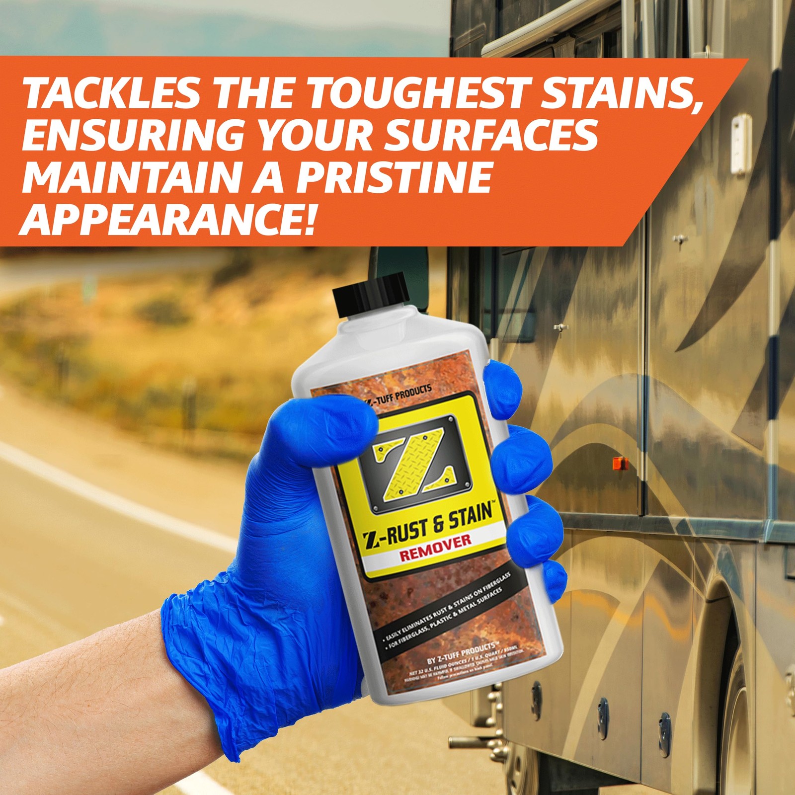 Z-Hull Rust & Stain Remover Gel – Instant Marine Hull Cleaner for Fiberglass …