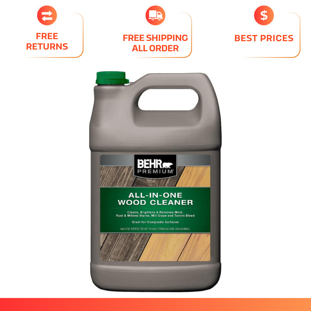 1 Gal. All-In-One Wood and Deck Cleaner: Powerful Cleaning Solution