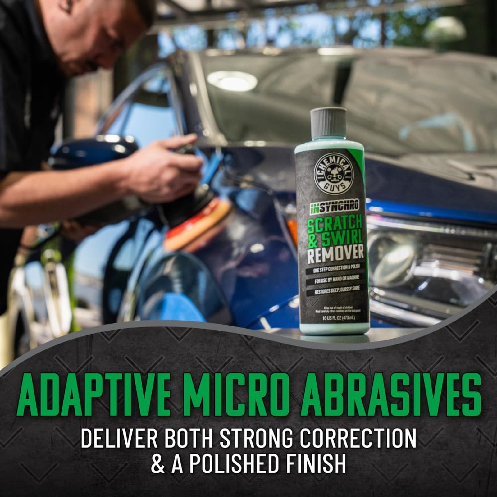 Chemical Guys Insynchro Scratch & Swirl Remover – One Step Compound & Polish for