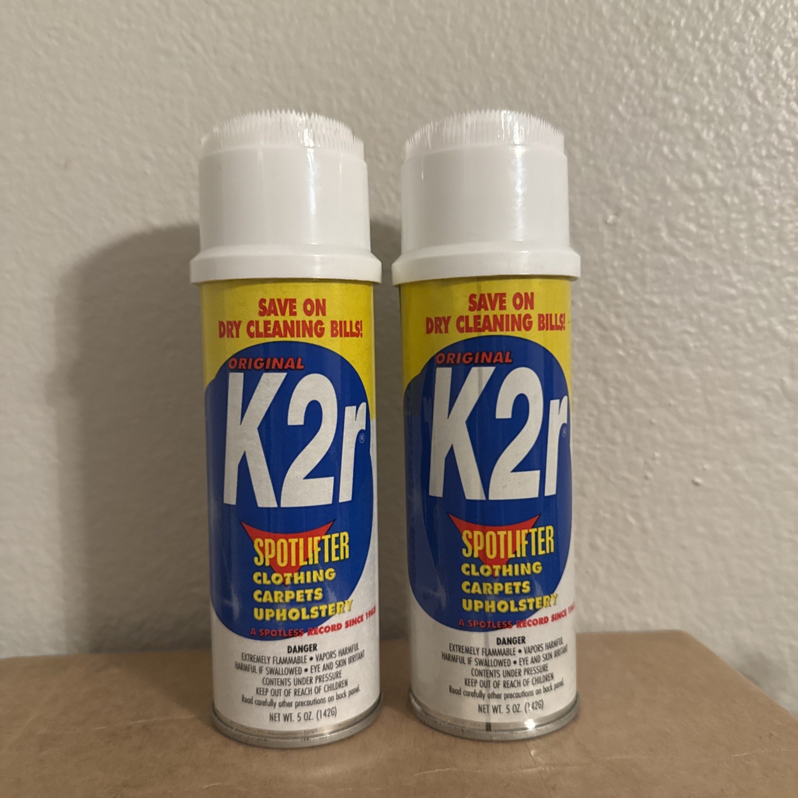 K2R Spot Lifter Carpet Cleaner Spot Remover Lot Of 2 Cans