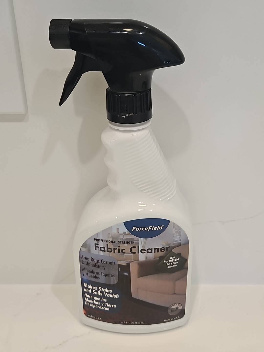 Forcefield® Fabric Cleaner Professional Strength, Deeply Penetrates Water Safe F