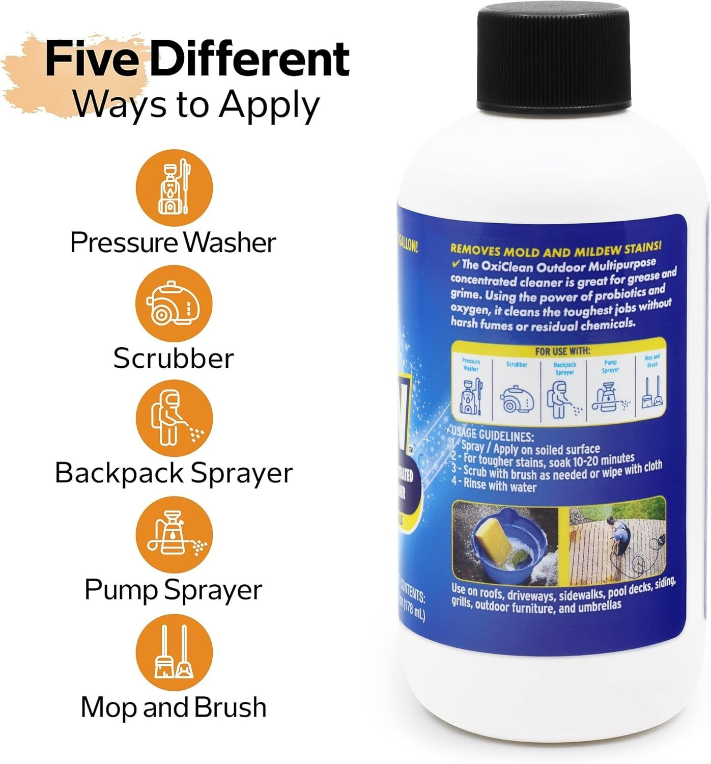 Outdoor Multipurpose Super Concentrated Cleaner – Makes 1 Gallon – Stain Remo…